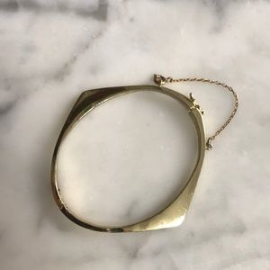 Madewell gold hinged bracelet